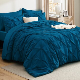 Foto 1 | Foto 1 | Juego De Edredón Bedsure California King Teal Con 7 Piezas - Venta Internacional.