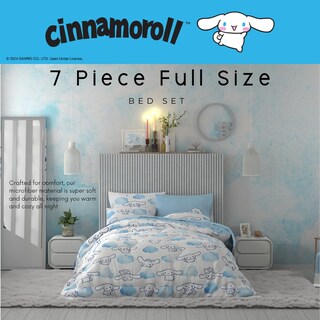 Foto 3 | Foto 3 | Juego De Ropa De Cama Franco Cinnamoroll, Tamaño Completo, 7 Piezas - Venta Internacional.