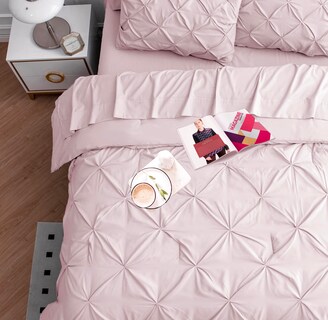 Foto 5 | Foto 5 | Juego De Cama Lane Linen, Edredón Pintuck De 7 Piezas, Tamaño Completo, Sepia - Venta Internacional.