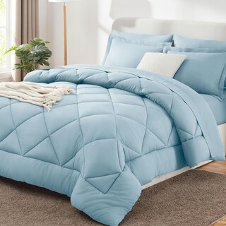 Foto 1 | Foto 1 | Juego De Edredón Cozylux Queen, Color Azul Claro, 7 Piezas, Cama En Bolsa - Venta Internacional.