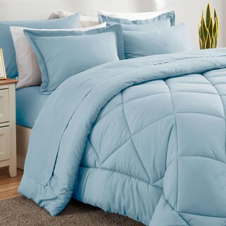 Foto 4 | Foto 4 | Juego De Edredón Cozylux Queen, Color Azul Claro, 7 Piezas, Cama En Bolsa - Venta Internacional.