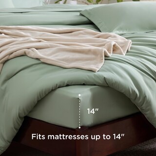 Foto 5 | Foto 5 | Juego De Edredón Bedsure King Sage Green Con 8 Piezas - Venta Internacional.