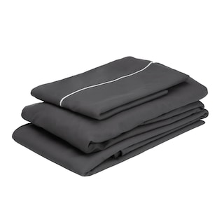 Foto 6 | Foto 6 | Ultra Royal Touch Twin Individual Protector Ultra + Sabanas Royal Touch + Almohada Royal Twin Microfibra Gris Oxford Blanco