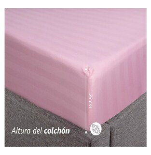 Foto 2 | Foto 2 | Juego De Sabanas Individual Belug 2,800 Hilos 3 Pzs, Rosa