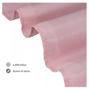 Foto 3 | Foto 3 | Juego De Sabanas Individual Belug 2,800 Hilos 3 Pzs, Rosa