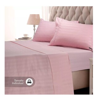 Foto 4 | Foto 4 | Juego De Sabanas Individual Belug 2,800 Hilos 3 Pzs, Rosa