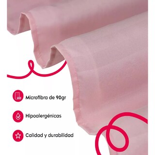 Foto 4 | Foto 4 | Juego De Sábanas Individual Microfibra Ultra Suave Premium Rosa