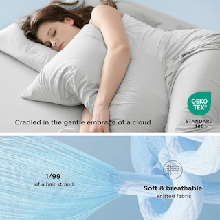 Foto 4 | Foto 4 | Juego De Sábanas Bedsure Cooling King Size, Gris, 4 Piezas - Venta Internacional.