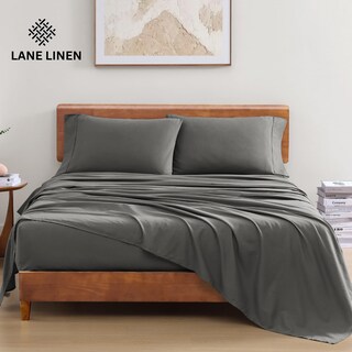 Foto 2 | Foto 2 | Juego De Sábanas Lane Linen, 100% Algodón Orgánico, Tamaño Completo, Color Carbón - Venta Internacional.