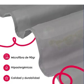 Foto 3 | Foto 3 | Juego De Sábanas Matrimonial 3000 Hilos Egipcian Premium Gris Claro
