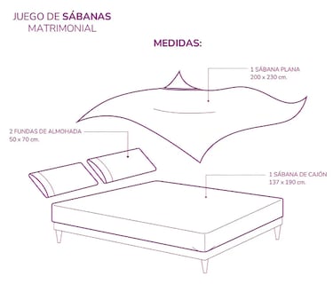 Foto 4 | Foto 4 | Xtellar Sábanas Matrimoniales Ultra Suaves Premium - Estampado Lujoso Color Croma