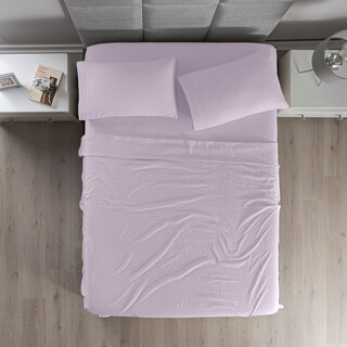 Foto 1 | Foto 1 | Sábanas Con Fundas De Almohada Viasoft Washed King Size Lavanda 4 Pack