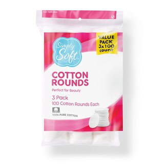 Foto 1 | Foto 1 | Cotton Rounds Medline Simply Soft, 300 Unidades, 100% Algodón - Venta Internacional.