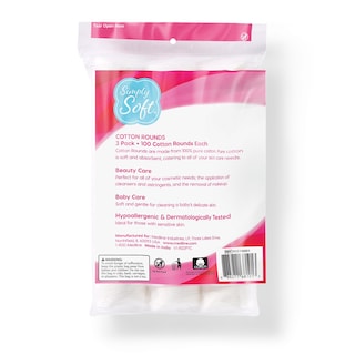 Foto 2 | Foto 2 | Cotton Rounds Medline Simply Soft, 300 Unidades, 100% Algodón - Venta Internacional.