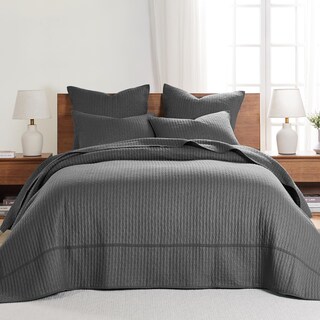 Foto 1 | Foto 1 | Juego De Colchas Levtex Home Cross Stitch Charcoal Queen - Venta Internacional.