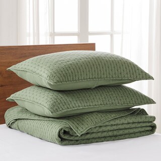 Foto 2 | Foto 2 | Juego De Colchas Levtex Home, Punto De Cruz, Color Verde Bosque - Venta Internacional