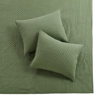 Foto 3 | Foto 3 | Juego De Colchas Levtex Home, Punto De Cruz, Color Verde Bosque - Venta Internacional