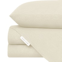 Juego De Sabanas De Camiseta Tesso Home King Size Frescas Color Avena