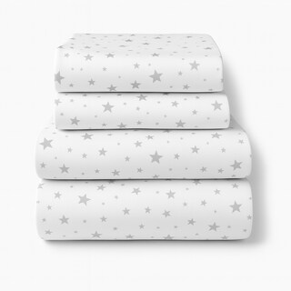 Foto 1 | Foto 1 | Juego De Sábanas Algodón Percal Básica 200 - Estampada - Estrella - King Size