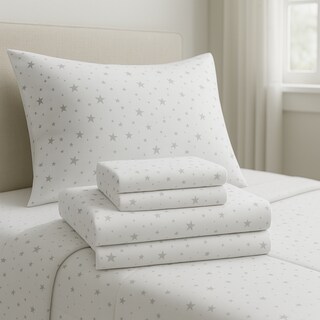 Foto 2 | Foto 2 | Juego De Sábanas Algodón Percal Básica 200 - Estampada - Estrella - King Size