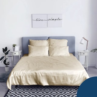 Foto 3 | Foto 3 | Juego De Sabanas King Size Premium Crema Liso Eo Safe Imports Esi-20770 Beige