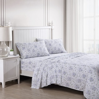 Foto 2 | Foto 2 | Juego De Sábanas Laura Ashley Lilian Purple 100% Algodón Sateen Queen - Venta Internacional.