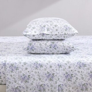 Foto 3 | Foto 3 | Juego De Sábanas Laura Ashley Lilian Purple 100% Algodón Sateen Queen - Venta Internacional.