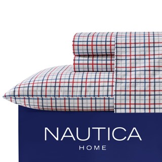 Foto 2 | Foto 2 | Juego De Sábanas Nautica Cotton Percale Crisp & Cool Queen Red - Venta Internacional.