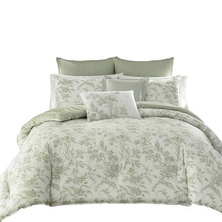 Foto 4 | Foto 4 | Juego De Funda Nórdica Laura Ashley Home Natalie Sage Cotton King - Venta Internacional.