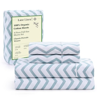 Foto 1 | Foto 1 | Juego De Sábanas Y Fundas De Almohada Lane Linen 100% Algodón Orgánico Completo - Venta Internacional.