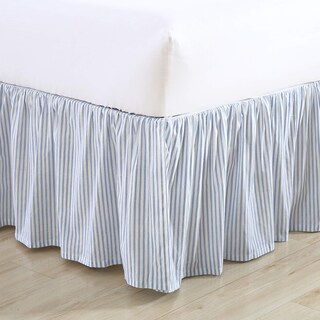 Foto 2 | Foto 2 | Falda De Cama Laura Ashley Home De Algodón Con Volantes Color Azul Talla Completa - Venta Internacional.