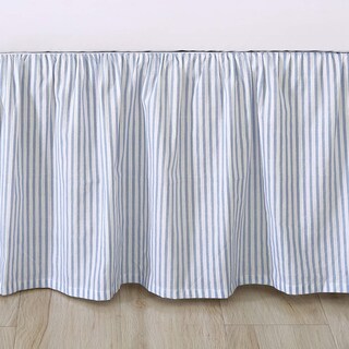 Foto 4 | Foto 4 | Falda De Cama Laura Ashley Home De Algodón Con Volantes Color Azul Talla Completa - Venta Internacional.