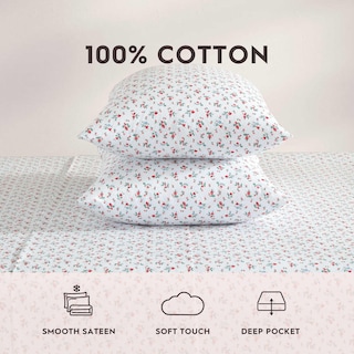 Foto 7 | Foto 7 | Juego De Sábanas Laura Ashley Twin Xl De Algodón Percal Supersuave - Venta Internacional.