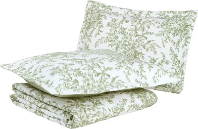 Foto 2 | Foto 2 | Set De Edredón Laura Ashley Bedford Verde/blanquecino 100% Algodón - Venta Internacional.