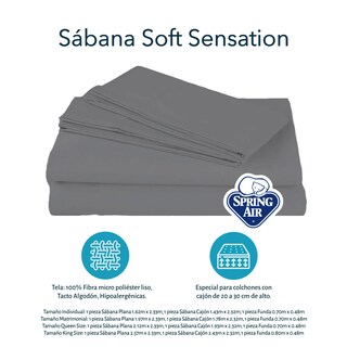 Foto 6 | Foto 6 | Edredón Dicasa Palermo Color Azul Individual + Sábanas Basic + Protector Ultra + Almohadas 2-pack