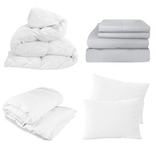 Foto 1 | Foto 1 | Kit de Cama Matrimonial 4 piezas Gris