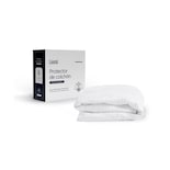 Protector de Colchón Luuna Blanco Acolchado Impermeable Individual