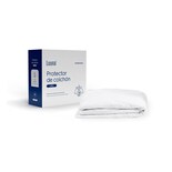 Protector de Colchón Luuna Liso Impermeable King Size Blanco
