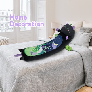 Foto 4 | Foto 4 | Venta Internacional - Almohada Corporal De Felpa Mewaii Long Cat Kawaii Negra De 50 Cm A 135 Cm