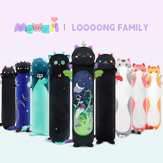 Foto 7 | Foto 7 | Venta Internacional - Almohada Corporal De Felpa Mewaii Long Cat Kawaii Negra De 50 Cm A 135 Cm