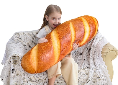 Foto 1 | Foto 1 | Venta Internacional - Almohada Wepop Con Forma De Pan Con Simulación 3d De 80 Cm A 100 Cm, Color Marrón