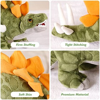 Foto 5 | Foto 5 | Venta Internacional - Peluche De Peluche Con Forma De Dinosaurio Estegosaurio, 17 Cm, Para Todos