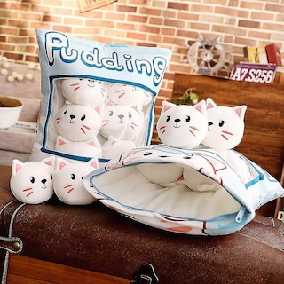 Foto 2 | Foto 2 | Venta Internacional - Almohada Decorativa Con Forma De Animal De Peluche, Pudín, Diseño Rem
