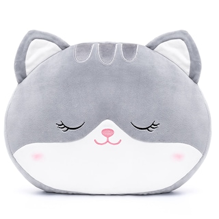 Foto 3 | Foto 3 | Venta Internacional - Almohada De Felpa Con Forma De Gato Para Niños Lazada Grey, 38 Cm