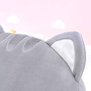 Foto 4 | Foto 4 | Venta Internacional - Almohada De Felpa Con Forma De Gato Para Niños Lazada Grey, 38 Cm