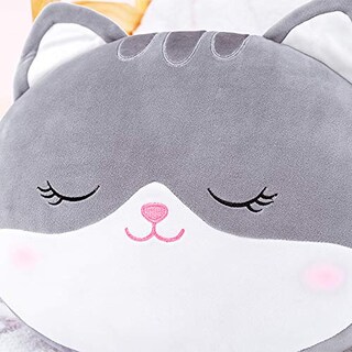 Foto 5 | Foto 5 | Venta Internacional - Almohada De Felpa Con Forma De Gato Para Niños Lazada Grey, 38 Cm