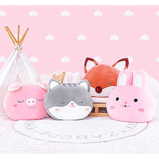 Foto 6 | Foto 6 | Venta Internacional - Almohada De Felpa Con Forma De Gato Para Niños Lazada Grey, 38 Cm