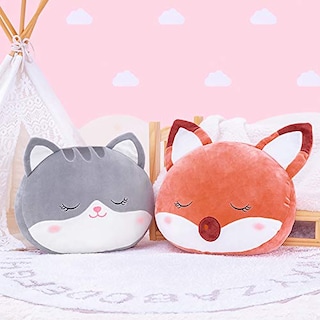 Foto 7 | Foto 7 | Venta Internacional - Almohada De Felpa Con Forma De Gato Para Niños Lazada Grey, 38 Cm