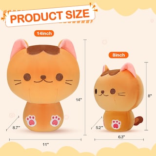 Foto 5 | Foto 5 | Almohada De Peluche Kmuysl Cat Plushies Toys Kawaii - Venta Internacional.