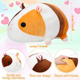 Foto 2 | Foto 2 | Almohada De Peluche Con Forma De Conejillo De Indias De 40 Cm Para Niños - Venta Internacional.